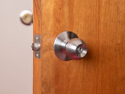 GLC Series Brushed Chrome Grade 3 Commercial/Residential Entry Door Knob with Lock -  Pro-Edge HD