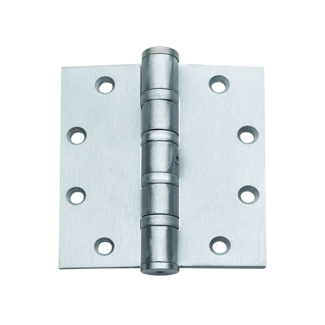 5.0 in x 4.5 in Brushed Chrome Ball Bearing with Non-Removable Pin Heavy Weight Squared Hinge - Set of 3 -  Pro-Edge HD