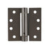 4 in x 4 in Brushed Chrome Full Mortise Spring Non-Removable Pin With 5/8 in Radius Hinge - Set of 3 -  Pro-Edge HD