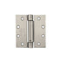 4.5 in x 4 in Satin Nickel Full Mortise Spring With Non-Removable Pin Squared Hinge - Set of 2 -  Pro-Edge HD