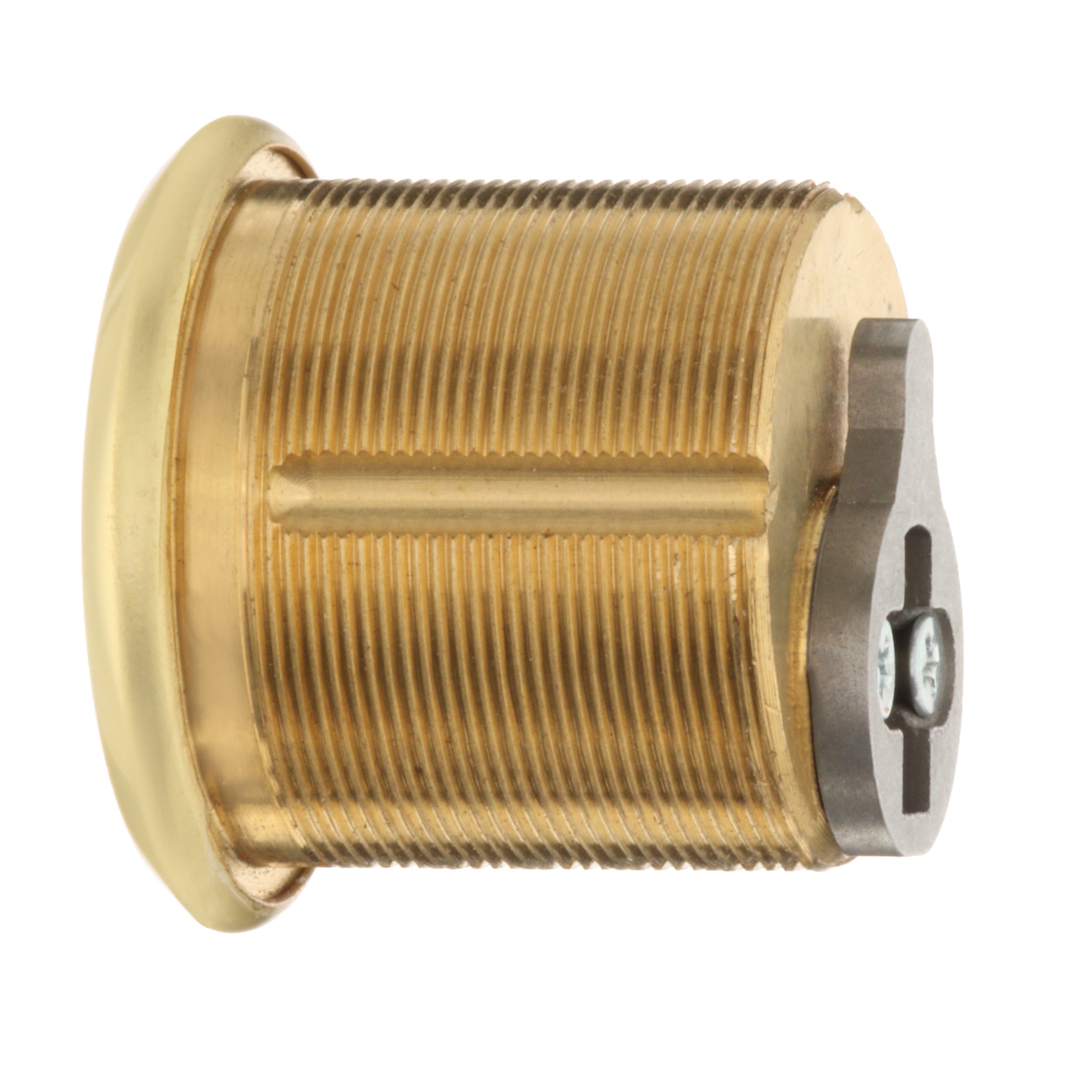 1&quot; Bright Brass Mortise Cylinder with Schlage Keyway -  Pro-Edge HD