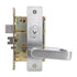 DXML Series Brushed Chrome Grade 1 Privacy Mortise Door Lock Handle with Escutcheon Lever -  Pro-Edge HD