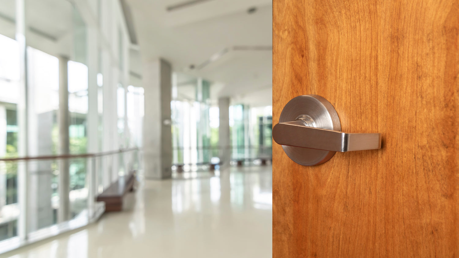 Premium Brushed Chrome Grade 1 Cylindrical Door Handle - Ideal for Commercial Halls and Closets -  Pro-Edge HD