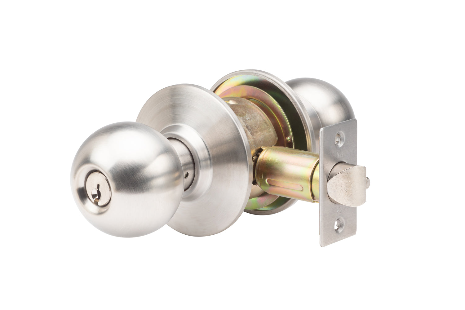 SVB Series Stainless Steel Grade 2 Commercial Cylindrical Entry Door Knob with Single Cylinder Deadbolt Combo Pack -  Pro-Edge HD