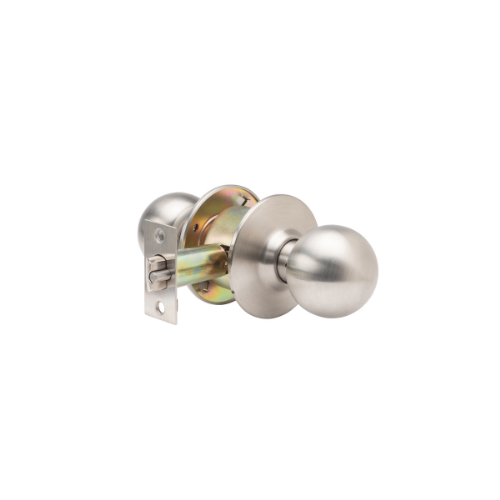 GLC Series Brushed Chrome Grade 3 Commercial/Residential Storeroom Door Knob with Lock -  Pro-Edge HD