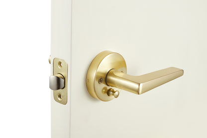 Contra Collection Modern Grade 3 Privacy Bed/Bath Door Handle with Lock