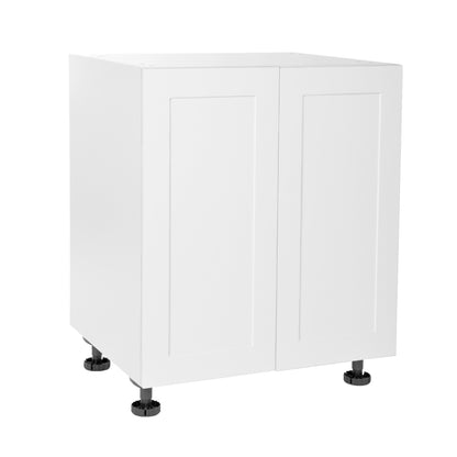 Quick Assemble Modern Style with Soft Close, White Shaker Base Kitchen Cabinet, 2 Door (27 in W x 24 in D x 34.50 in H) -  Pro-Edge HD