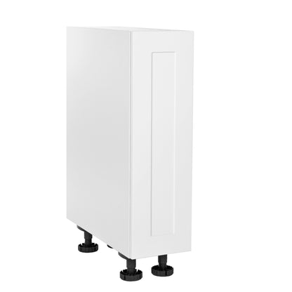Quick Assemble Modern Style with Soft Close, 9 in White Shaker Base Kitchen Cabinet (9 in W x 24 in D x 34.50 in H)