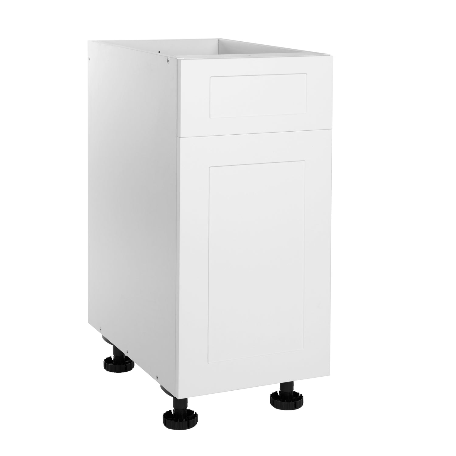 Quick Assemble Modern Style with Soft Close, White Shaker Base Kitchen Cabinet 1 Drawer (15 in W x 24 in D x 34.50 in H) -  Pro-Edge HD