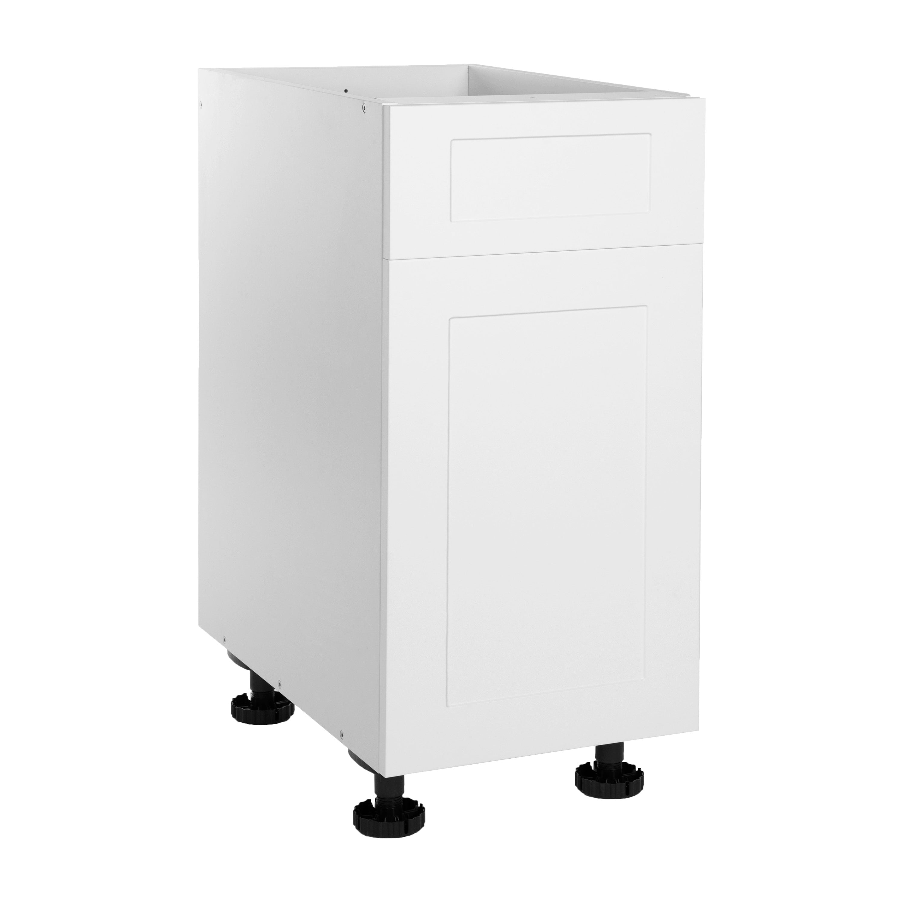 Quick Assemble Modern Style with Soft Close, White Shaker Base Kitchen Cabinet 1 Drawer (18 in W x 24 in D x 34.50 in H) -  Pro-Edge HD