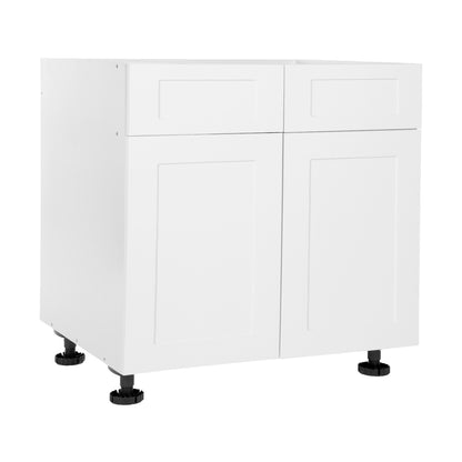 Quick Assemble Modern Style with Soft Close, 36 in White Shaker Base Kitchen Cabinet (36 in W x 24 in D x 34.50 in H) -  Pro-Edge HD