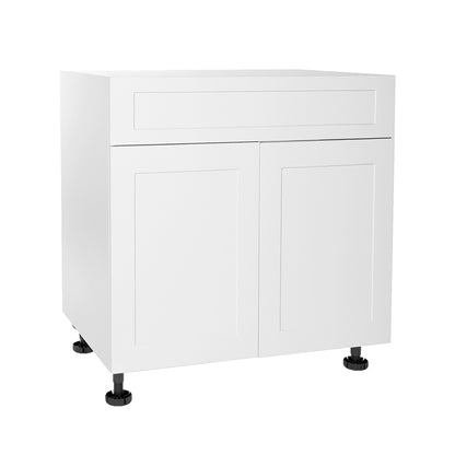 Quick Assemble Modern Style With Soft Close, Shaker 30 in Sink Base Kitchen Cabinet, 2 Door (30 in W x 24 in D x 34.50 in H)