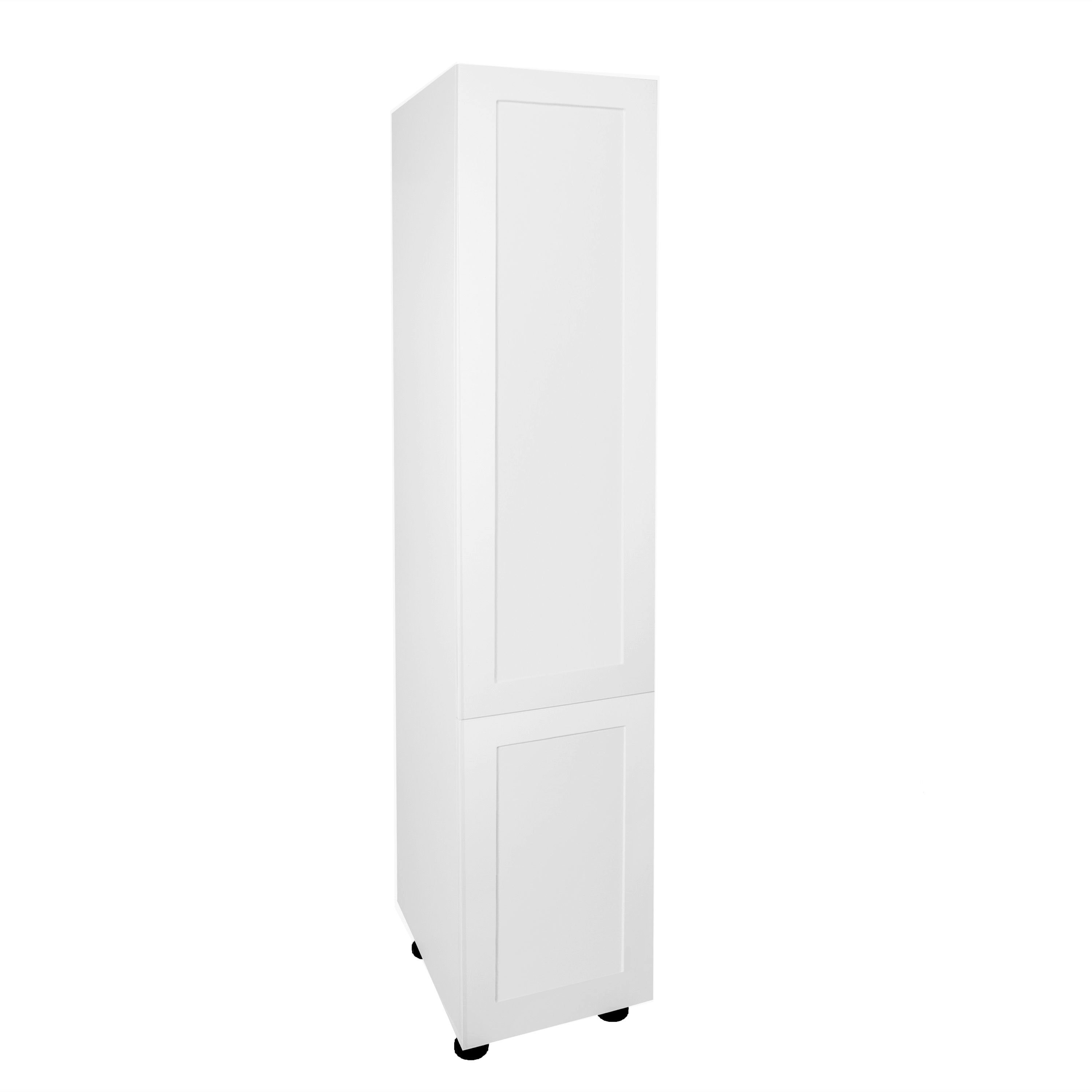 Quick Assemble Modern Style with Soft Close, 90 in White Shaker Pantry Kitchen Cabinet (18 in W x 90 in H x 24 in D) -  Pro-Edge HD