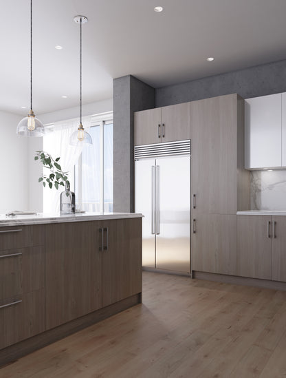 Grey Nordic Slab Style Kitchen Cabinet Toe Kick (4.5 in W x 48 in H x 1 in D) -  Pro-Edge HD