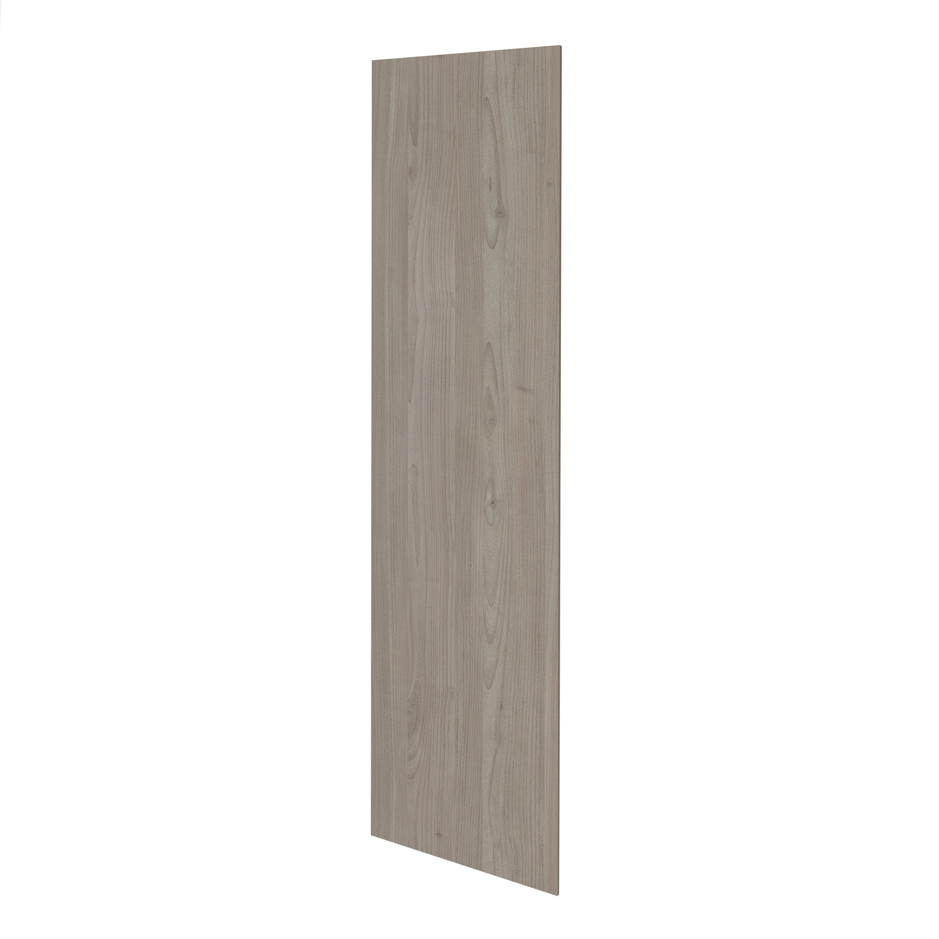 Grey Nordic Slab Style Pantry Kitchen Cabinet End Panel (24 in W x 0.75 in D x 90 in H)
