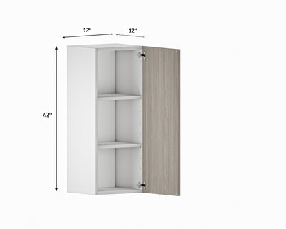 Quick Assemble Modern Style with Soft Close 12 in Wall Kitchen Cabinet (12 in W x 12 D x 42 in H) -  Pro-Edge HD