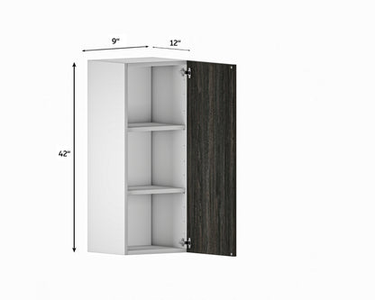 Quick Assemble Modern Style with Soft Close 9 in Wall Kitchen Cabinet (9 in W x 12 D x 42 in H) -  Pro-Edge HD