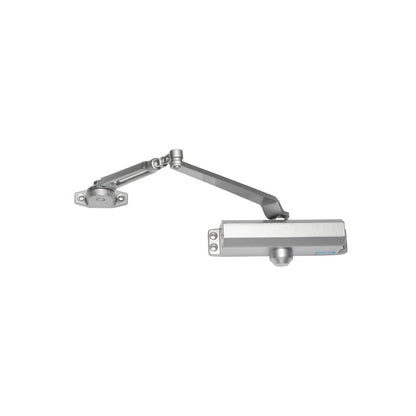 Commercial Grade 3 Door Closer with Hold Open Arm in Aluminum - Size 3