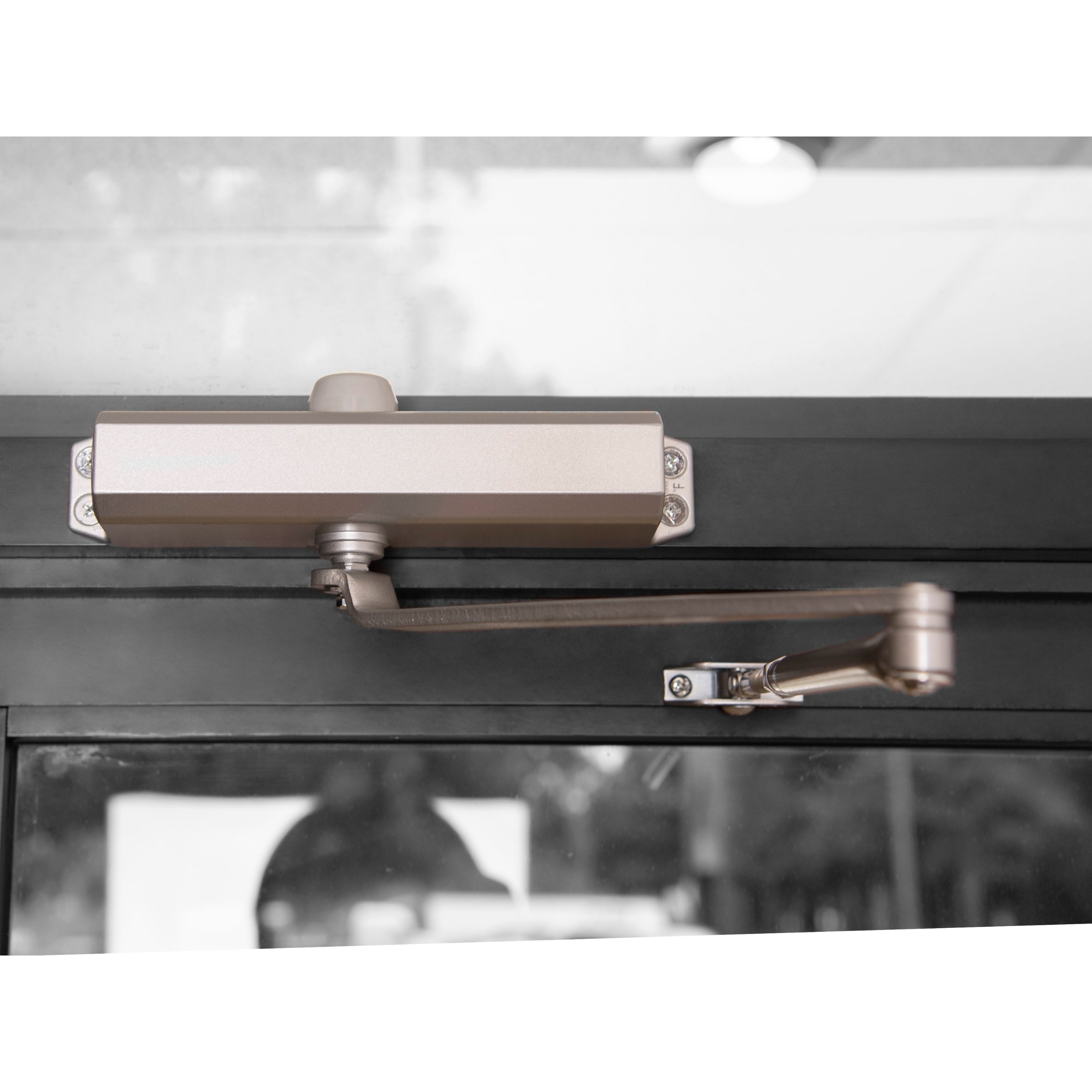 Commercial Grade 3 Door Closer with Backcheck in Aluminum with Cover, Parallel Arm, and Thru Bolts - Size 4 -  Pro-Edge HD