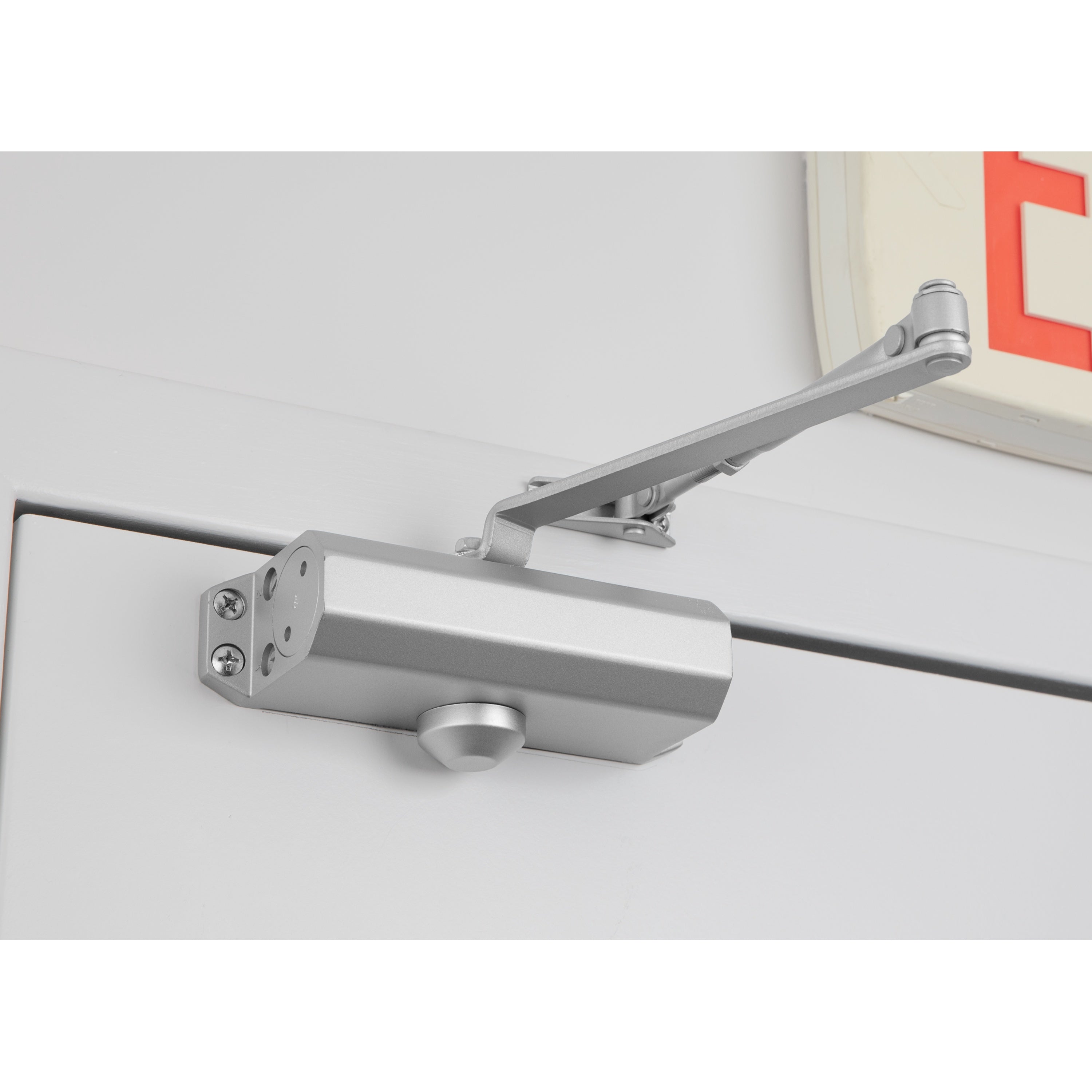 Light Duty Commercial Grade 3 Door Closer with Parallel Arm Bracket in Aluminum - Size 2 -  Pro-Edge HD