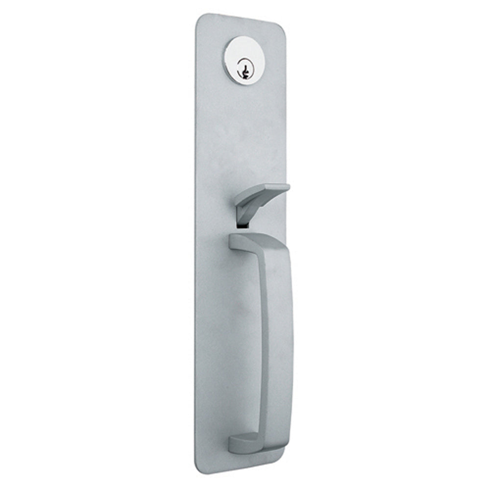 Aluminum Commercial Thumbpiece Keyed Entry Handleset Trim for Exit Devices -  Pro-Edge HD