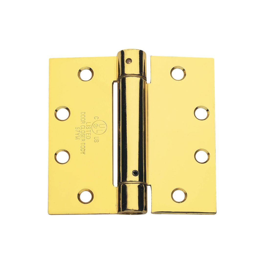 4.5 in x 4.5 in Full Mortise Spring With Non-Removable Pin Squared Hinge - Set of 3 -  Pro-Edge HD