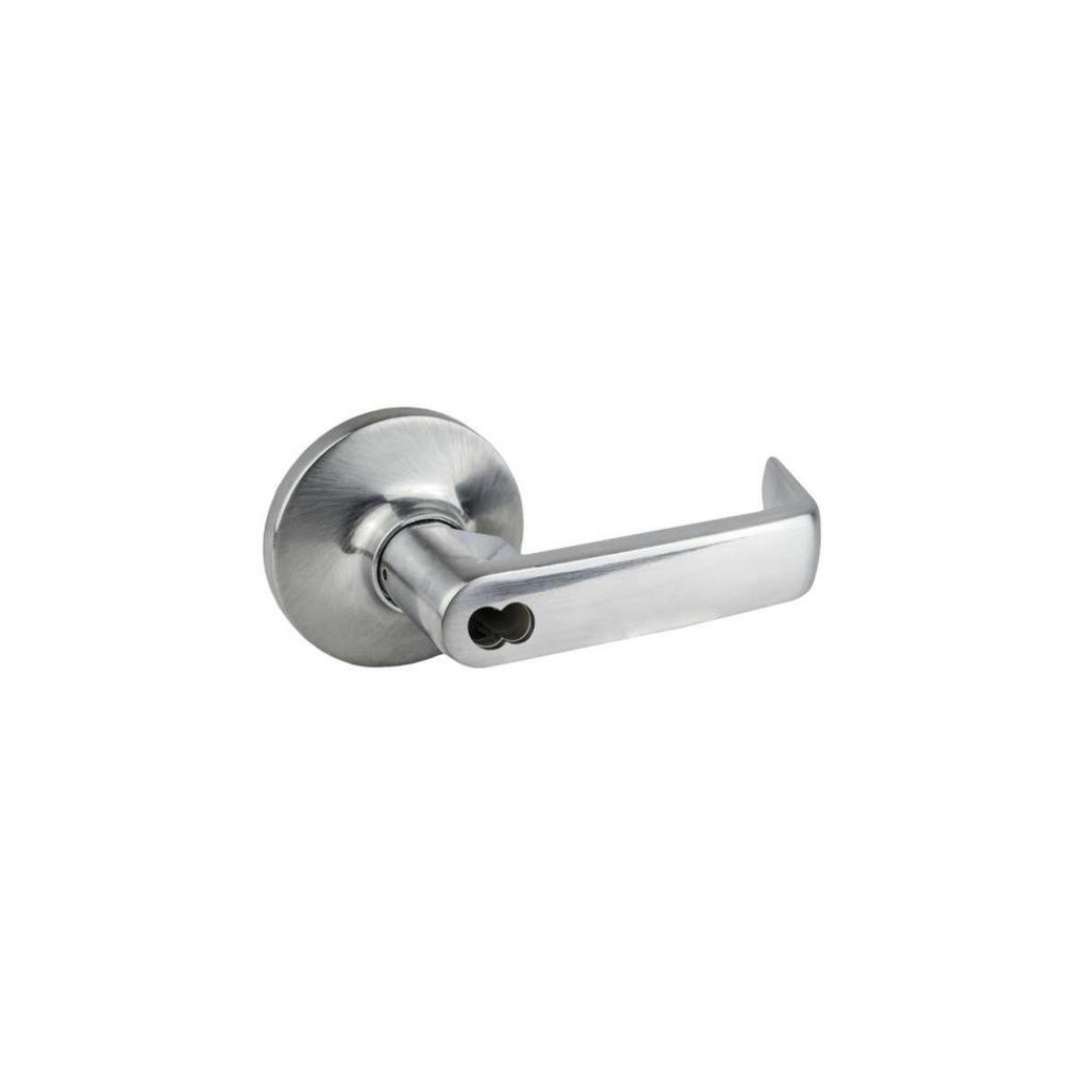 Commercial Storeroom Lever Trim with Lock for Panic Exit Device - I.C. Core -  Pro-Edge HD