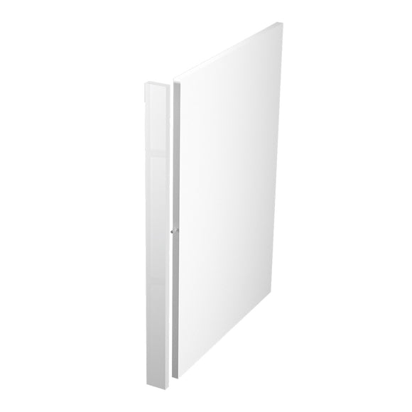 White Gloss Dishwasher Kitchen Cabinet End Panel, with Filler (24 in W x 0.75 in D x 34.5 in H)