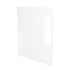 White Gloss Slab Style Base Kitchen Cabinet End Panel (36 in W x 0.75 in D x 34.5 in H) -  Pro-Edge HD