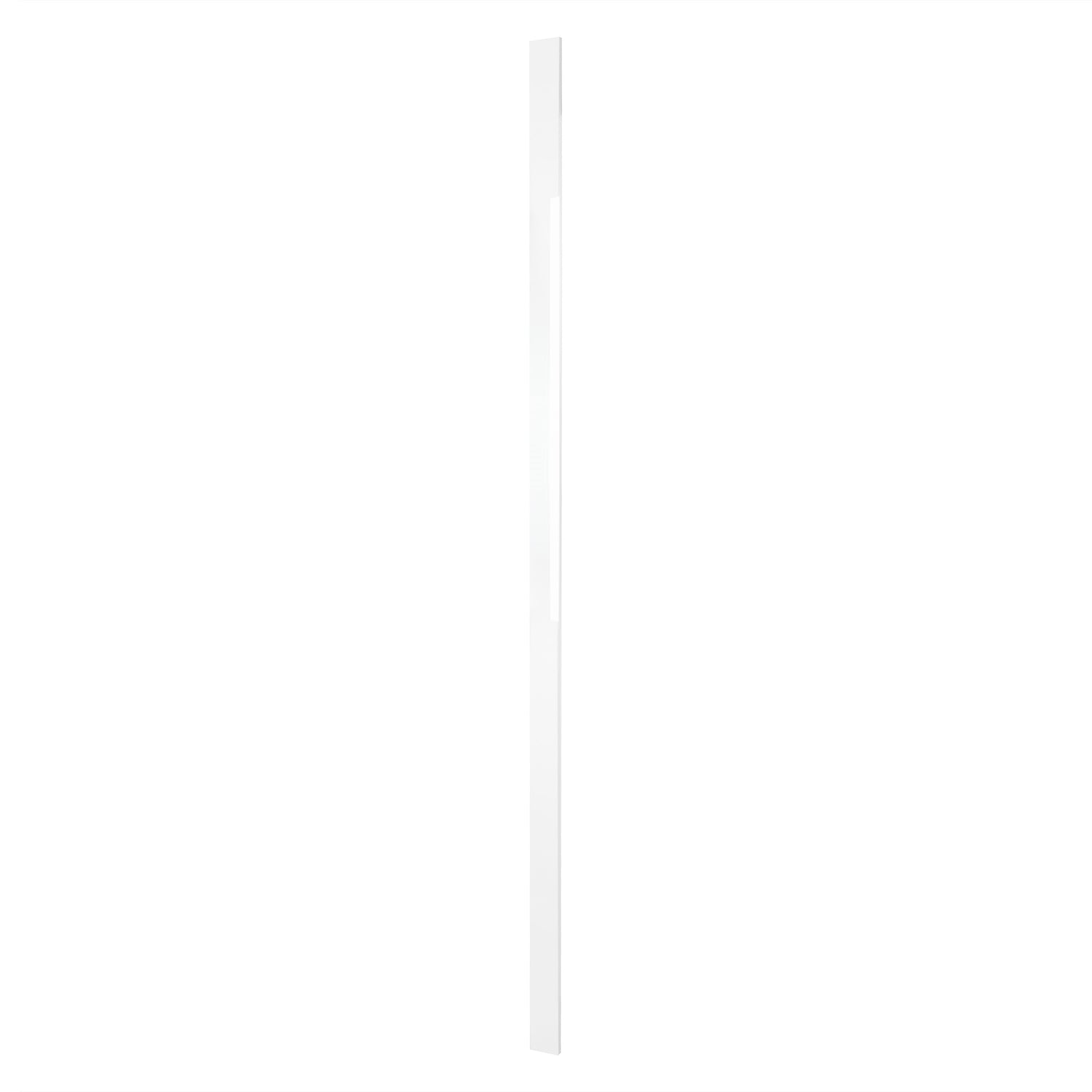 White Gloss Slab Style Kitchen Cabinet Filler (3 in W x 0.75 in D x 96 in H) -  Pro-Edge HD