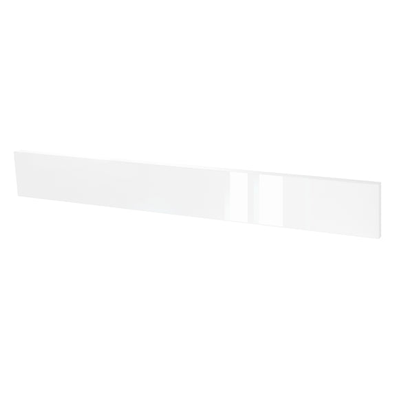 White Gloss Slab Style Kitchen Cabinet Toe Kick (4.5 in W x 48 in H x 1 in D)