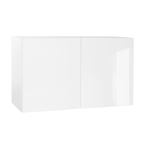 Quick Assemble Modern Style with Soft Close, White Gloss Wall Bridge Kitchen Cabinet (36 in W x 24 in H x 12 in D)