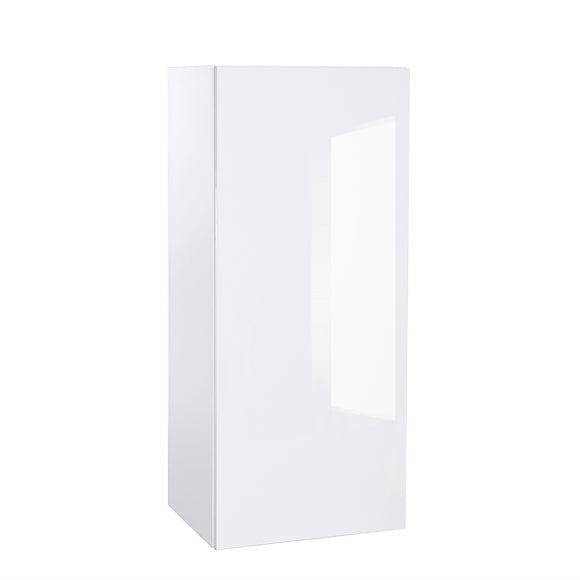 Quick Assemble Modern Style with Soft Close, 18 in White Gloss Wall Kitchen Cabinet (18 in W x 12 D x 30 in H)