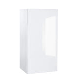 Quick Assemble Modern Style with Soft Close, 24 in White Gloss Wall Kitchen Cabinet (24 in W x 12 D x 30 in H)