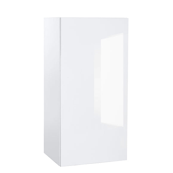 Quick Assemble Modern Style with Soft Close, 24 in White Gloss Wall Kitchen Cabinet (24 in W x 12 D x 42 in H)