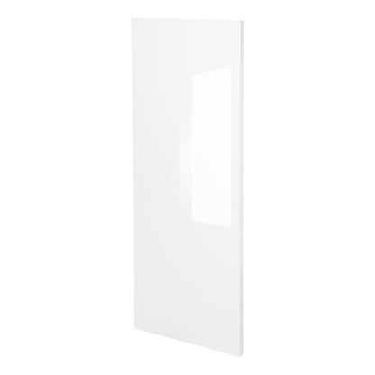 White Gloss Slab Style Wall Kitchen Cabinet End Panel (12 in W x 0.75 in D x 42 in H) -  Pro-Edge HD