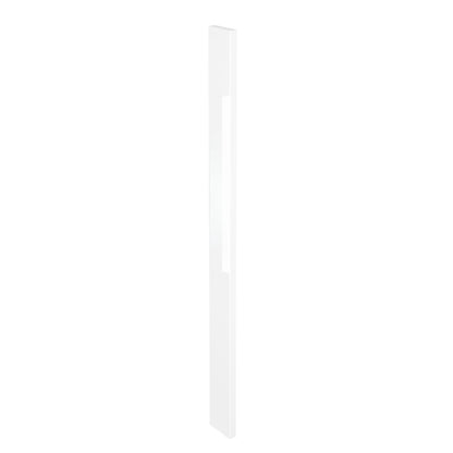 White Gloss Slab Style Kitchen Cabinet Filler (3 in W x 0.75 in D x 34.5 in H)