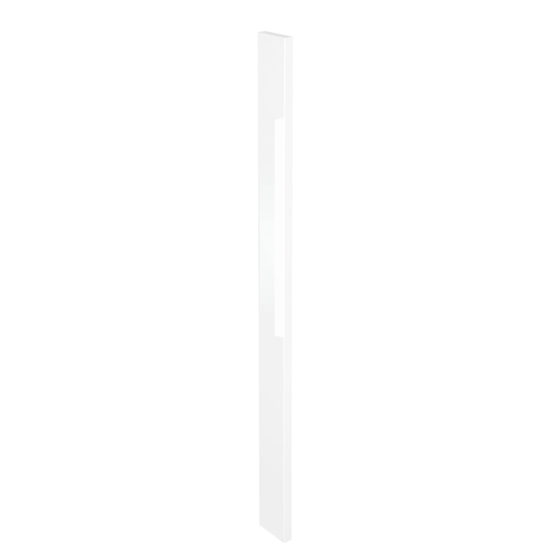 White Gloss Slab Style Kitchen Cabinet Filler (3 in W x 0.75 in D x 42 in H) -  Pro-Edge HD